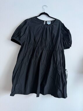 Puff-Sleeve Babydoll Dress